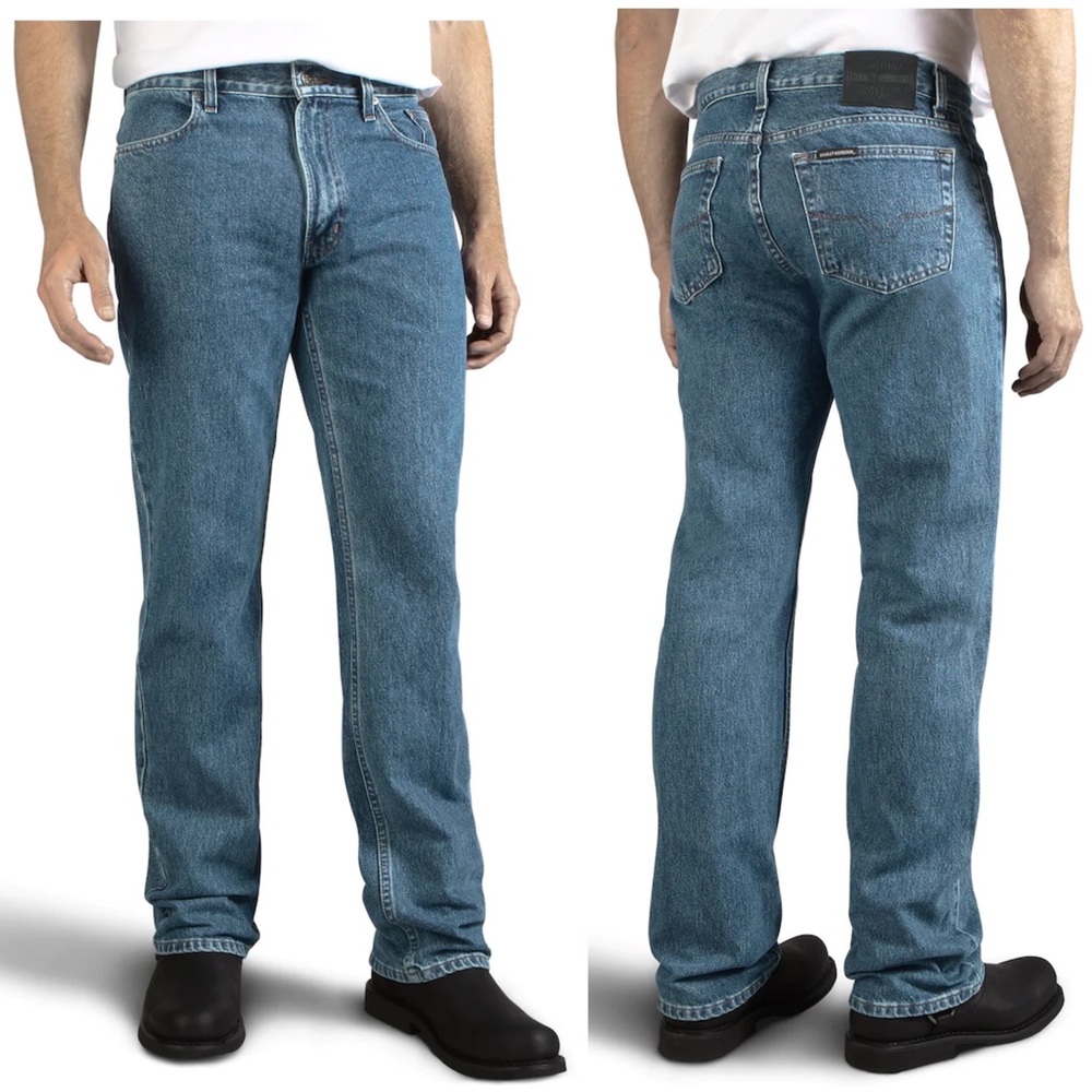 Harley Davidson Men's Original Bootcut Jeans - Blue Denim